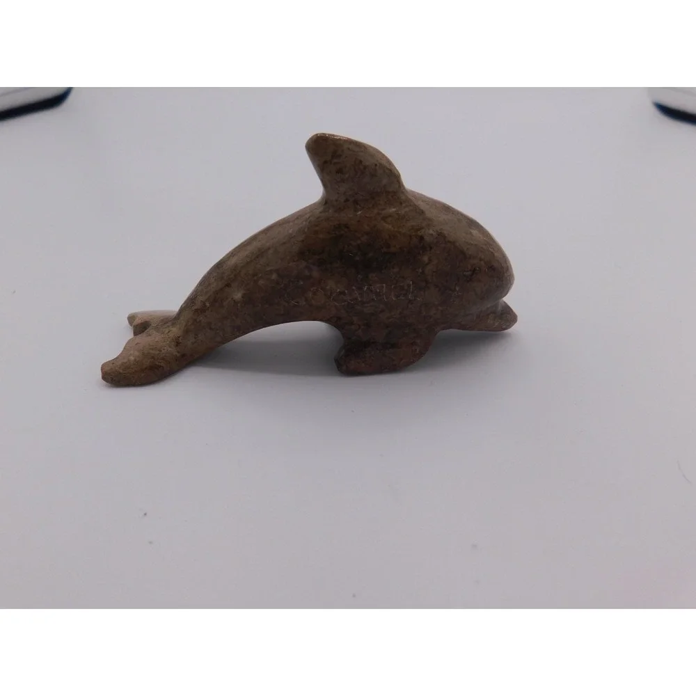 Cozumel Mexico Stone Carved dolphin figurine 4